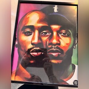 Hip Hop Tupac x Kendrick Lamar Mortal Man Inspired 11X14 framed art poster